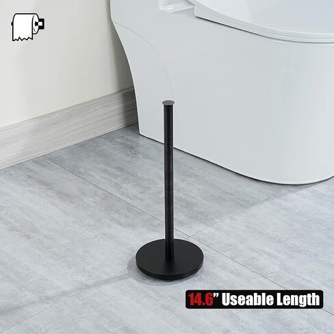 JQK Toilet Paper Storage Stand White Gold, 304 Stainless Steel Tissue Reserve Holder Dispenser for Bathroom, Brushed Gold, TPS180-WG in Saudi Arabia