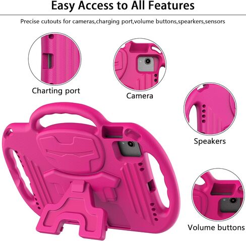 LTROP Kids Case for iPad A16 11th Generation (11-inch,2025)/ 10th Generation (10.9 Inch,2022)/ Air 5th/ 4th Gen 10.9" with Shoulder Strap, Shockproof Lightweight Handle Stand Child Bumper Case, Blue in Kuwait