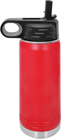 Polar Camel 20 oz Stainless Steel Water Bottle with Flip Top Lid and Straw (Navy Blue) in Saudi Arabia