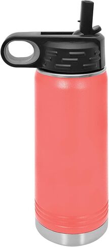 Polar Camel 20 oz Stainless Steel Water Bottle with Flip Top Lid and Straw (Navy Blue) in Saudi Arabia