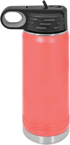 Polar Camel 20 oz Stainless Steel Water Bottle with Flip Top Lid and Straw (Navy Blue) in Saudi Arabia