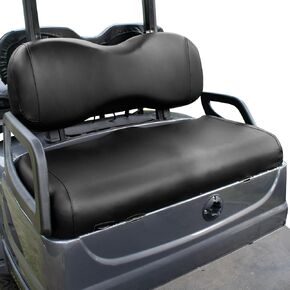NOKINS Golf Cart Waterproof Seat Covers,Smooth and Simple,No Stapler Required, Fits EZGO, Club Car, Yamaha Vinyl Replacement Seat Cover