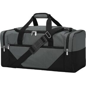 حقيبة Gym Bag Sport for Men - 21 في حقيبة سفر Weekender مع الأكمام العربة (أسود) in Kuwait