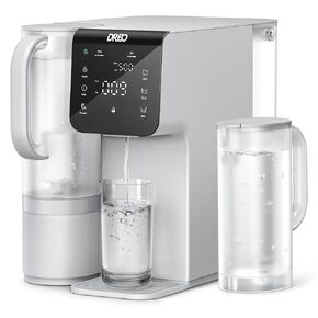 Dreo Reverse Osmosis System Countertop Water Filter, 7-Layer RO Filtration System, 3:1 Pure to Drain, TDS & Filter Life Monitoring, Portable Water Purifier for Home Office Kitchen, WF511