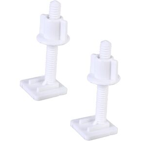 Mikikit Toilet Seat Screws - 6pcs Toilet Seat Bolts Replacement Kit Toilet Lid Screws Washers Toilet Seat Replacement Screws Toilet Seat Screws Replacement Nuts Parts Bolt Cap