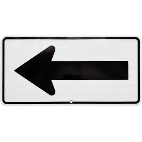 3M سهم سهم عاكس الأسهم السهم الأساسي السهم الأبيض على علامة حركة المرور الخضراء 12 × 6 بوصة in Kuwait