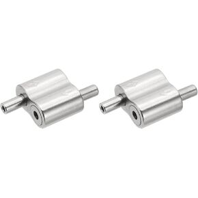 PATIKIL 22x19x12mm Wire Rope Clips, 2Pcs Copper Wire Rope Cable Clamps for 2-2.5mm Wire Adjustable Wire Connector Wire Lock Rope Fittings for Hanging Wire, Nickel Color
