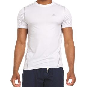Russell Athletic Mens DRI-POWER-SPAY-SPAY-SLEEVE CREW NECK PRIVISE TEE ، Black ، S in Kuwait