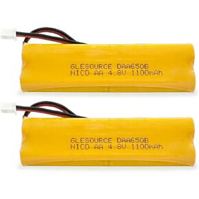 XUNTU D-AA650Bx4 Ni-CD 4.8V 1100mAh Exit Sign Emergency Lighting Battery Replacement for BYD D-AA650B-4 LITHONIA D-AA650B Unitech Dual-Lite 0120859 Exit Sign Emergency Light (2 Pack)