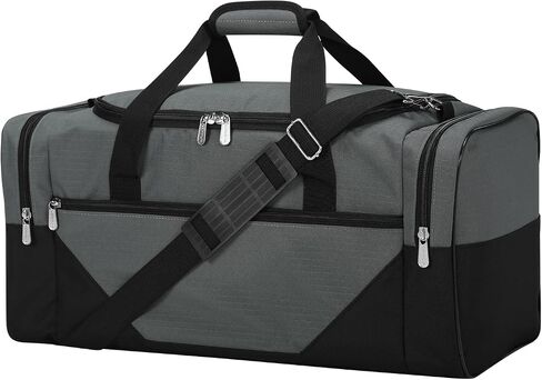 Gym Bag Sport Duffle Bag for Men - 21 in Weekender Travel Bag with Trolley Sleeve (Black) in Saudi Arabia