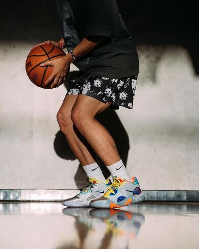 Men's Graphic Print Shorts Retro Basketball Shorts Cool Mesh Shorts in Kuwait
