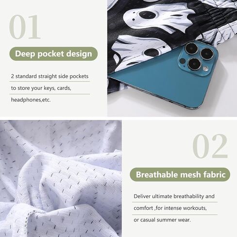 Men's Graphic Print Shorts Retro Basketball Shorts Cool Mesh Shorts in Kuwait