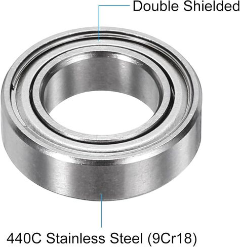 uxcell 5Pcs SMR85ZZ Stainless Steel Ball Bearing 5mm x 8mm x 2.5mm Double Shielded Bearings (ABEC3) in Saudi Arabia