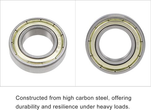 METALLIXITY Deep Groove Ball Bearings (6902ZZ, 15mm x 28mm x 7mm) 4Pcs, Carbon Steel Double Shielded Industrial Bearings - for Industrial Micro Motor in Saudi Arabia