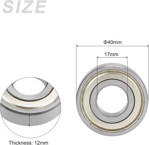 METALLIXITY Deep Groove Ball Bearings (6902ZZ, 15mm x 28mm x 7mm) 4Pcs, Carbon Steel Double Shielded Industrial Bearings - for Industrial Micro Motor in Saudi Arabia