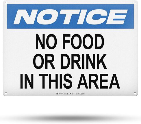 TRADESAFE This is a Drug Free Workplace Sign - Business Sign, Office Sign, Quick Install Aluminum Safety Sign, Light Reflective, UV-Resistant, Waterproof Signs for Business, 14" X 10" No Drugs Sign in Saudi Arabia