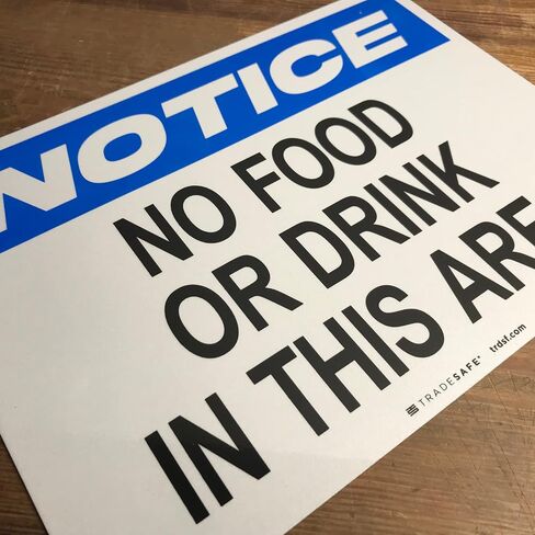 TRADESAFE This is a Drug Free Workplace Sign - Business Sign, Office Sign, Quick Install Aluminum Safety Sign, Light Reflective, UV-Resistant, Waterproof Signs for Business, 14" X 10" No Drugs Sign in Saudi Arabia
