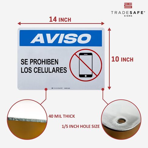 TRADESAFE This is a Drug Free Workplace Sign - Business Sign, Office Sign, Quick Install Aluminum Safety Sign, Light Reflective, UV-Resistant, Waterproof Signs for Business, 14" X 10" No Drugs Sign in Saudi Arabia