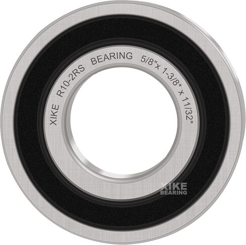 XiKe 4 Pcs R22-2RS Double Rubber Seal Bearings 1-3/8" x 2-1/2" x 9/16", Pre-Lubricated and Stable Performance and Cost Effective, Deep Groove Ball Bearings. in Saudi Arabia