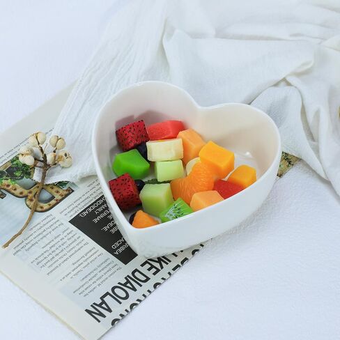 WAIT FLY Heart-shaped Bowls for Salad Soup Snack Dessert Best Kitchen Household Cooking Gifts for Home Kitchen, Pink/ Blue/ White/ Green in Kuwait