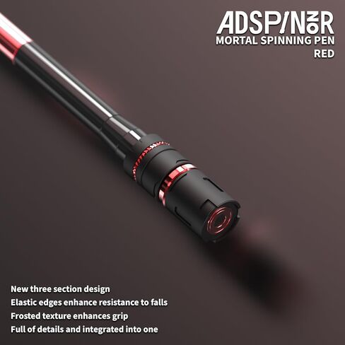 Mortal Spinning Pen Mod by Mr. Nope-Professional Trick Pen لدوران القلم ، وتخفيف الإجهاد ودقة الحيل-متوازنة ، طويلة ، قبضة مضادة للانزلاق ، قلم تدور القابل للكتابة (الذهب) in Kuwait