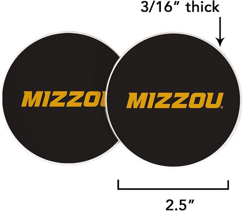 Desert Cactus University of Missouri Car Coaster Mizzou Tigers Absorbent Sandstone Car Cup Coasters Set of 2 (Design A) in Saudi Arabia