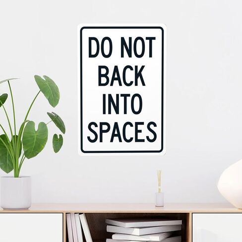 Do Not Block Drive-Thru Sign Metal Signs, Cautions Security Tin Sign, Parking Lot Safety Warning Posted Signs, Perfect for Street Business and Home Wall Decor 8 x 12 Inch in Saudi Arabia