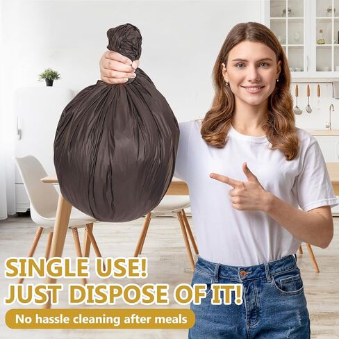 Xseino 8 Pack 54 "× 108" قطعة قماش بلاستيكية سوداء متميزة ، مستطيل يمكن التخلص من المائدة المائدة المائدة الغطاء المائي لعيد الميلاد لزواج حفلات التخرج الإمدادات in Kuwait
