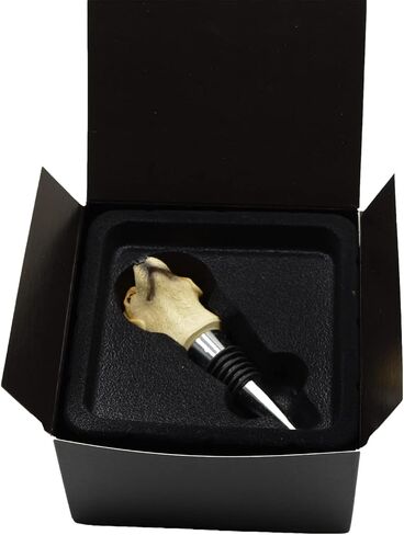 Wine Bottle Stopper French Bulldog Decorative Beverage Wine Cork for Housewarming Gift,Christmas,Thanksgiving,Khaki in Saudi Arabia