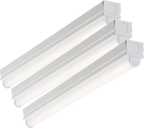 Metalux Cooper Lighting Lighting 2ST1L1040R 2' 1 Lamp LED Strip Light with Circular Lens White in Saudi Arabia