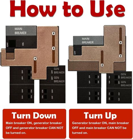 Generator Interlock Kit Replaces SD-200SA for Safe Portable Power Use During Outage, for Homeline Meter Main 150 or 200 amp Breaker in Saudi Arabia