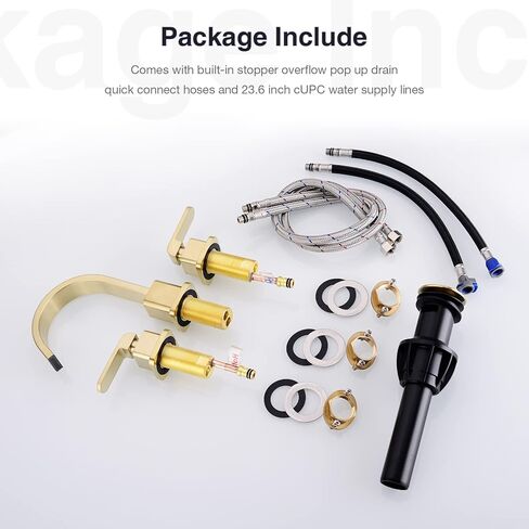 8 بوصات على نطاق واسع الحمام صنبور 3 ثقب نحاس مربع على شكل شلال حديثة الغرور بالوعة صنبور دوار صنب in Kuwait