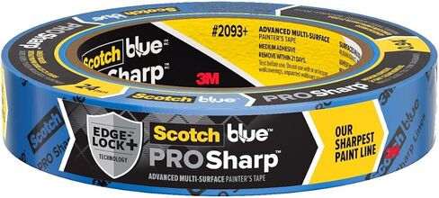 Scotchblue Prosharp Painter's Tape 1 بوصة (0.94 في × 60 YD) 3 لفات الأزرق الأزرق يحمي الأسطح ويزيل بسهولة ، شريط قفل الحافة للاستخدام الداخلي والخارجي (2093+-24AC3) in Kuwait