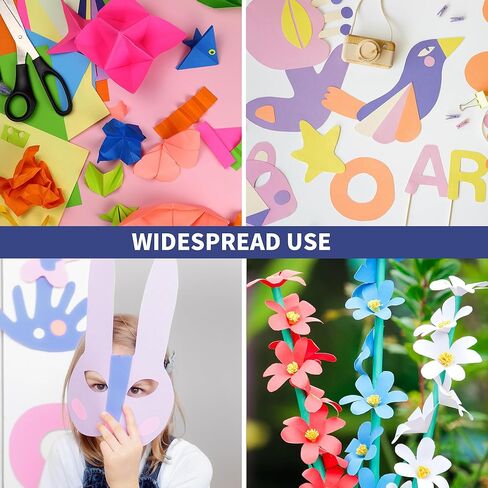 souG Heavy Colored Cardstock, 72sheets Colored Paper, A3 Size - 11.8" x 16.73", 90 lb/250 gsm, 24 Colors, Double Sided Printed Cardstock Paper for DIY Art, Paper Crafting, School Supplies in Kuwait