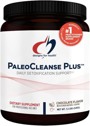 Designs for Health PaleoCleanse Plus - Detox Powder with 18g Bone Broth Protein, Antioxidant Herbs, Vitamins + Minerals - Smoothie Shake Drink Mix, Strawberry-Vanilla Flavor (15 Servings / 540g) in Saudi Arabia
