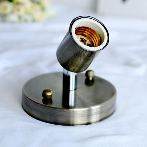 E26 180 Degree Modern Adjustable Ceiling Lamp Wall Mounted Light Bulb Holder Socket (White) in Saudi Arabia