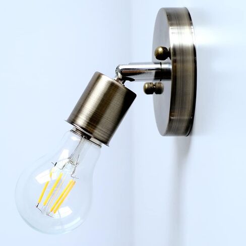 E26 180 Degree Modern Adjustable Ceiling Lamp Wall Mounted Light Bulb Holder Socket (White) in Saudi Arabia