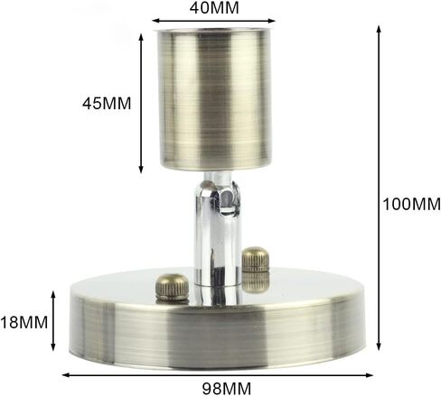 E26 180 Degree Modern Adjustable Ceiling Lamp Wall Mounted Light Bulb Holder Socket (White) in Saudi Arabia