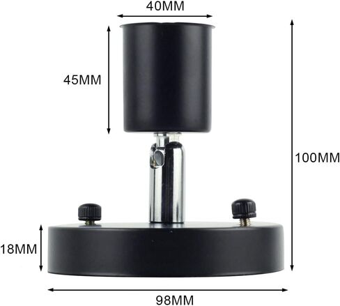 E26 180 Degree Modern Adjustable Ceiling Lamp Wall Mounted Light Bulb Holder Socket (White) in Saudi Arabia