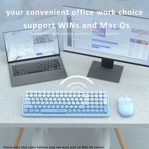 UBOTIE Wireless Keyboards and Mouse Combo (Purple Rainbow) in Kuwait
