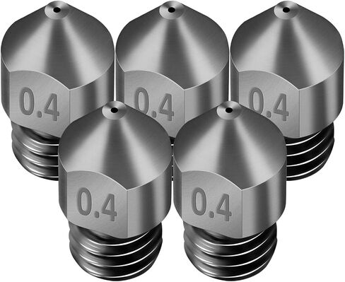 5PCS Volcano Nozzle 0.4MM,M6 Hardened Steel Printed Head for J-Head Hotend Extruder Parts,Compatible Artillery/Sidewinder 3D Printer. in Saudi Arabia