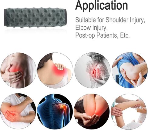 Cushioned Arm Sling Padding for Neck Slim Sling Pad Neck Strap Cushion Comfort Shoulder Support Rotator Cuff Surgery Arm Immobilizer Brace Carry Padded Cover Pillow Wrist Hand Injury, Pack of 1 Black in Saudi Arabia