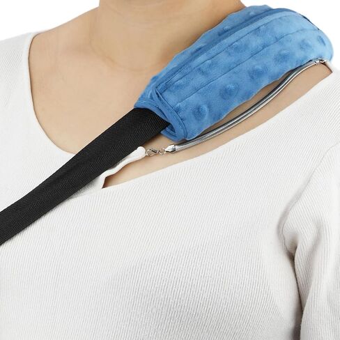 Cushioned Arm Sling Padding for Neck Slim Sling Pad Neck Strap Cushion Comfort Shoulder Support Rotator Cuff Surgery Arm Immobilizer Brace Carry Padded Cover Pillow Wrist Hand Injury, Pack of 1 Black in Saudi Arabia