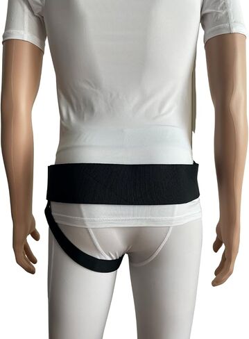 Right Side Inguinal Hernia Groin Belt with Compression Pad Black (M 32-36) in Saudi Arabia