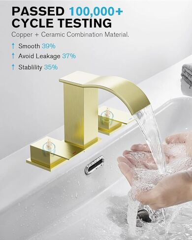 الحمام الحمام الحمام صنبور 3 حفرة ، بييتور المصنوع من الصنبورات الحمام النيكل مع سدادة الصرف المنبثقة وخطوط الإمداد ، 4 بوصة 2 مقاب in Kuwait