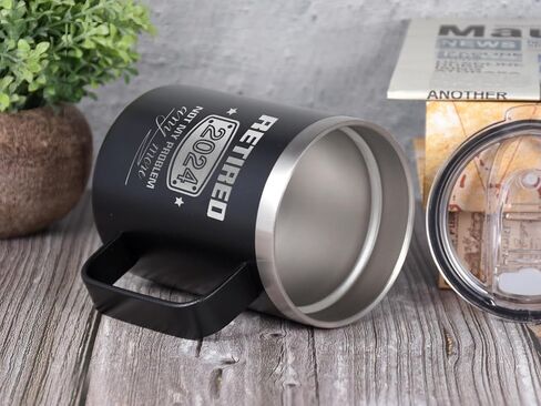 2021 Retirement Gifts for Men and Women, Funny Retired 2021 Not My Problem Any More Coffee Mug Tumbler Gift 14 oz Black, Retiring Present Ideas for Office Coworkers, Boss, Husband, Dad, Friends in Saudi Arabia