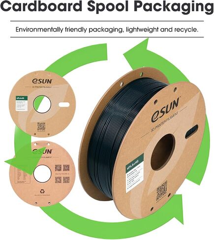 eSUN High Speed PLA+ Filament 1.75mm, 3D Printer Filament Speedy PLA Plus for Fast Printing, 1KG per Spool, 2 Spools 3D Printing Filament, Cold White in Saudi Arabia