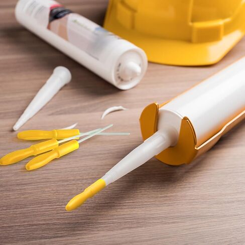 Gisafai 10 Pack Caulk Tube Caps Red Caulk Tube Sealer Caps Reusable Saver Caulking Covers Tool for Sealing and Preserving Open Caulking Tube in Saudi Arabia