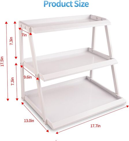 WWN 3 tier candy display - Snack holder with snack holder - Multi-functional counter snack and chip holder for stores - Cupcake display stand（Black） in Saudi Arabia