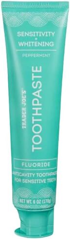 Trader Joe's Toothpaste (2 Count, Peppermint Fluoride Free Whitening Toothpaste) in Saudi Arabia